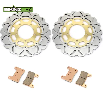 

BIKINGBOY GSXR 750 600 06 07 GSX-R 1000 05-08 VZR 1800 Boulevard M109 R R2 RZ 06-14 13 12 11 Front Brake Discs Disks Rotors Pads