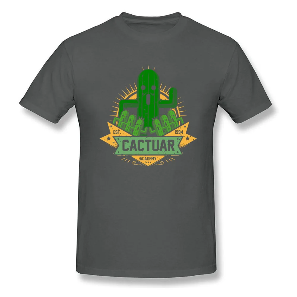 Round Neck cactuar academy 9072 Pure Cotton Mens Top T-shirts Casual Short Sleeve Tops & Tees Latest Party Tee Shirt cactuar academy 9072 carbon