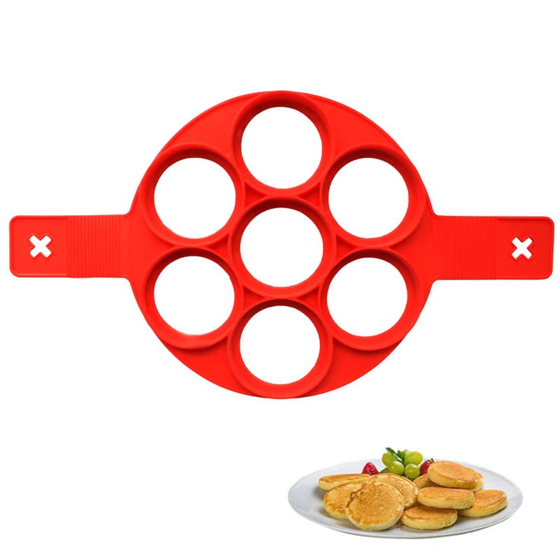 

Silicone Pancake Maker Egg Tools Frying Eggs Mold Gadgets Pan Cooking Round Star Heart Kitchen Helpers Dining Accessories Items