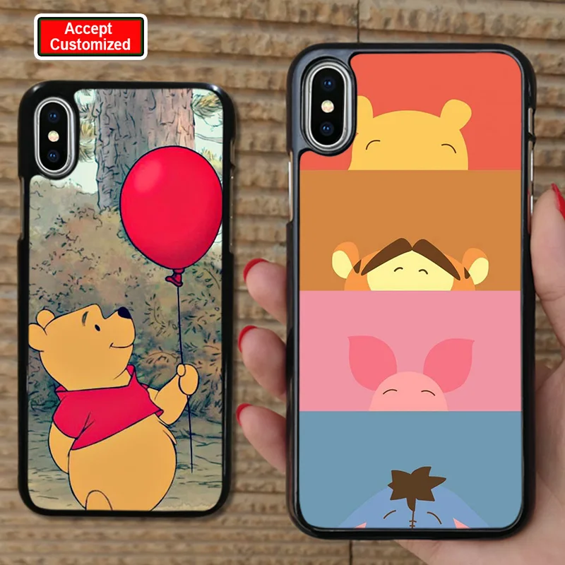 

Anime Winnie Pooh Bear Printed Cover Shell Case for Apple iPhone 6 6S Plus 7 8 Plus 5 5S SE 10 X XS Max XR