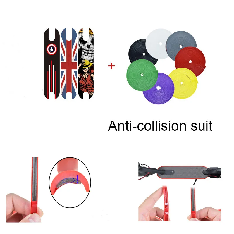 

Xiaomi M365 pro Sandpaper Body Strips Pedal Footboard Anti-slip suit collision Protective Stickers scooter parts