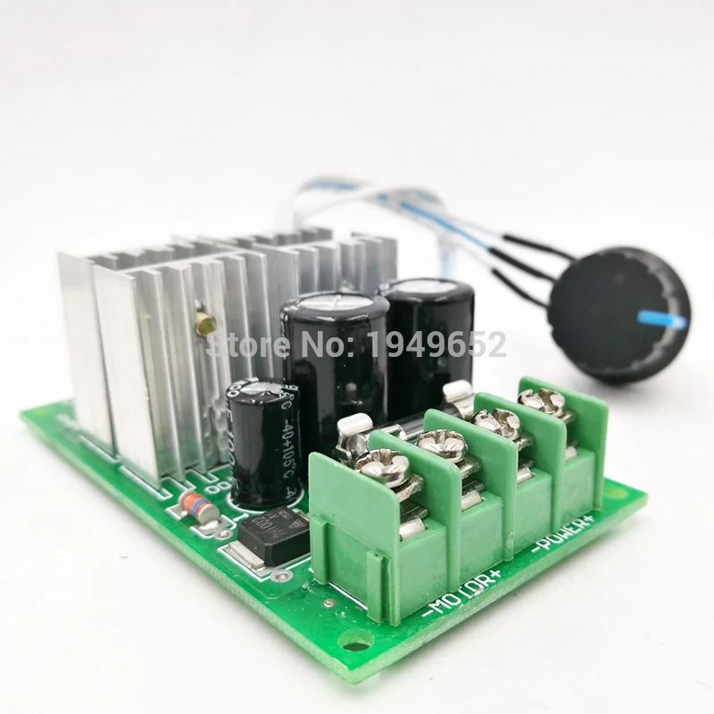 10-55V DC Motor Velocidad Controlador Reversible Control PWM Interruptor de avance//retroceso
