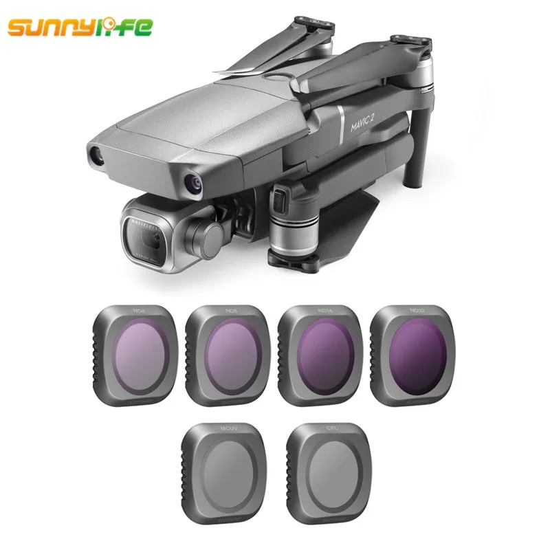 Sunnylife DJI MAVIC 2 PRO Lens Filter MCUV CPL ND4 ND8 ND16 ND32 Gimbal Camera Filter Set For