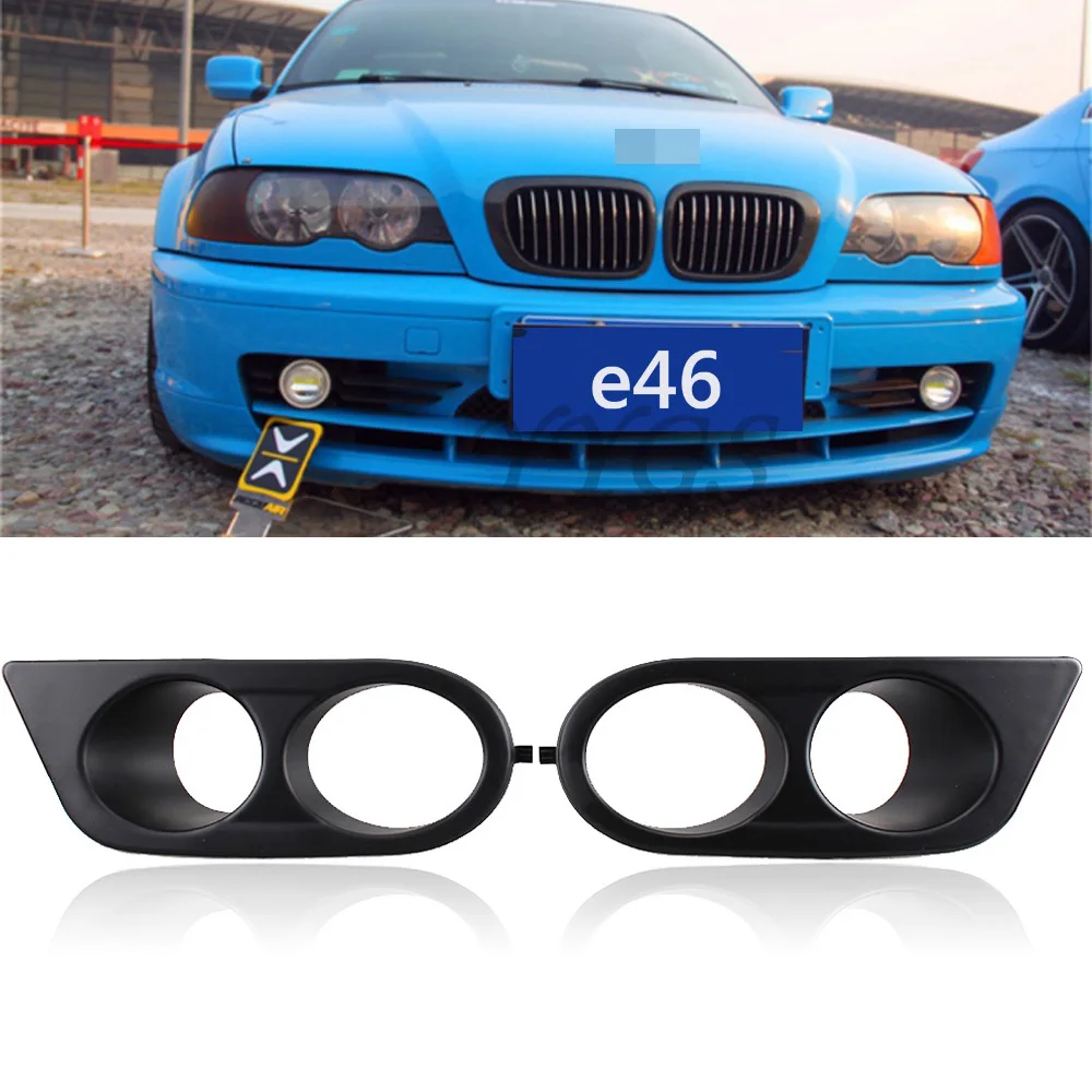 2x Car Cover Decoration Front Grille Grills For BMW 3 Series BMW E46 M3