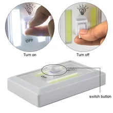 Магнитный светодиодный светильник для шкафа с переключателем, беспроводной светильник для шкафа Ночная лампа, шкаф, шкаф, освещение для спальни, Кухонное освещение