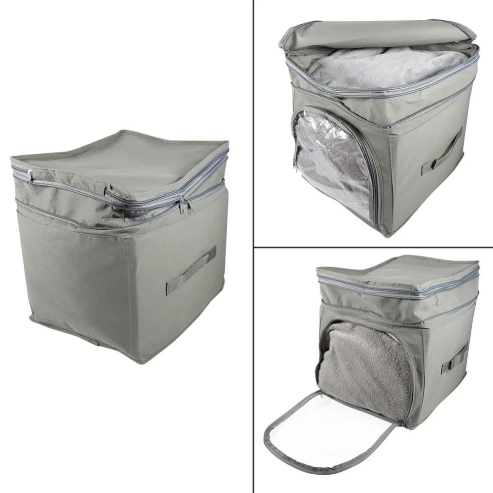 W Household Storage Organizer Bag Bamboo Charcoal Non woven Fabric Box