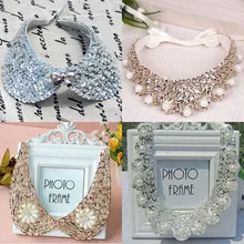 Trendy crystal jewellery pearl beads necklaces rhinestones detachable collar women necklace fine jewelry choker necklace pendent