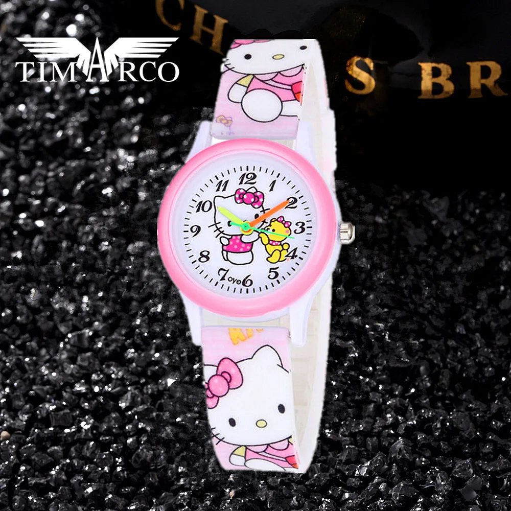 Hello Kitty Anak Anak Jam Tangan Lucu Pink Khusus Anak Sport Jam