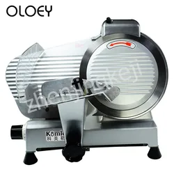 Semi-automatic Slicer 10 Inches Food Slicer Full Metal Body 250mm Blade Adjustable Slice Thickness Restaurant Equipment Mutton
