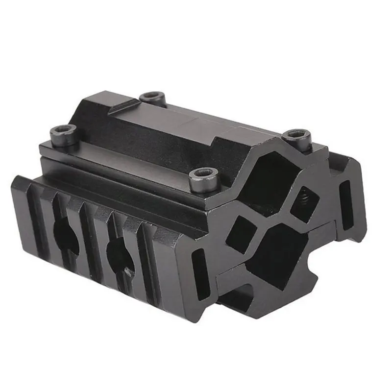 التكتيكية الثلاثي الجانب ثلاثي السكك الحديدية برميل جبل-5 فتحات 21mm Picatinny و ويفر القضبان إرفاق الليزر قبضة مصباح يدوي Bipod ل