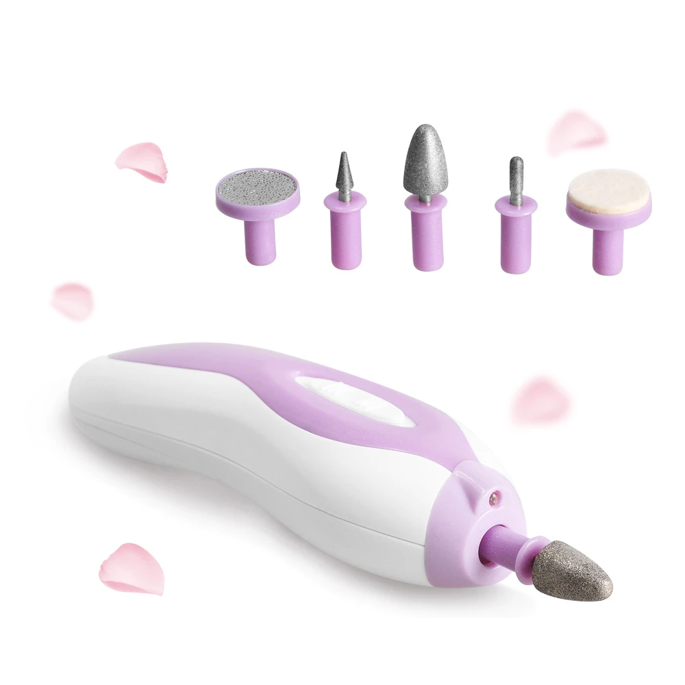 

5 in 1 Fashionable manicure set/popular professional pedicure kit/girl's lovely pink nail salon nail grinding machine