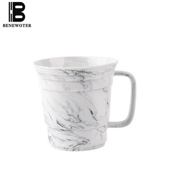 

400ML European Bone China Handle Coffee Mug Outline Gold Large Capacity Creative Ink Painting Milk Cup Office Ceramics Tea Set