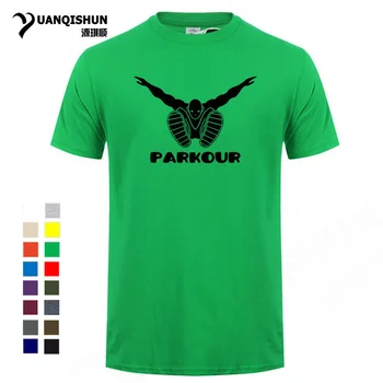 

2018 Boutique T-shirt Fashion Men T Shirt Parkour T-Shirts High Quality 16 Colors Mens Print Cool TShirt Street Hip Hop Tops Tee