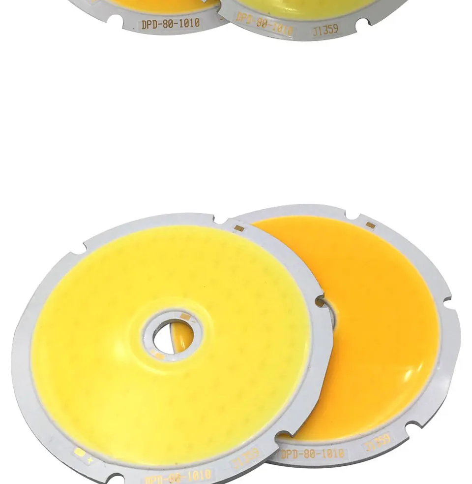 80mm Diameter Round COB LED Chip On Board 50W Light Source for DIY LED map Bulb Warm Cool White DC 30-33V (5)