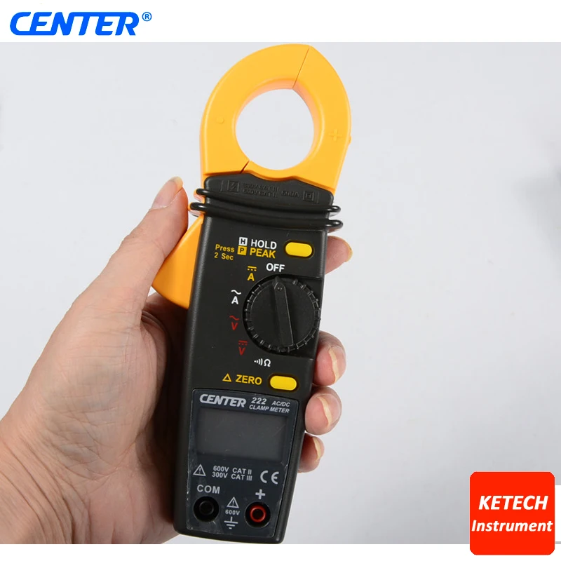 Low Cost Mini AC TRMS Clamp Meter CENTER222in Clamp Meters from Tools