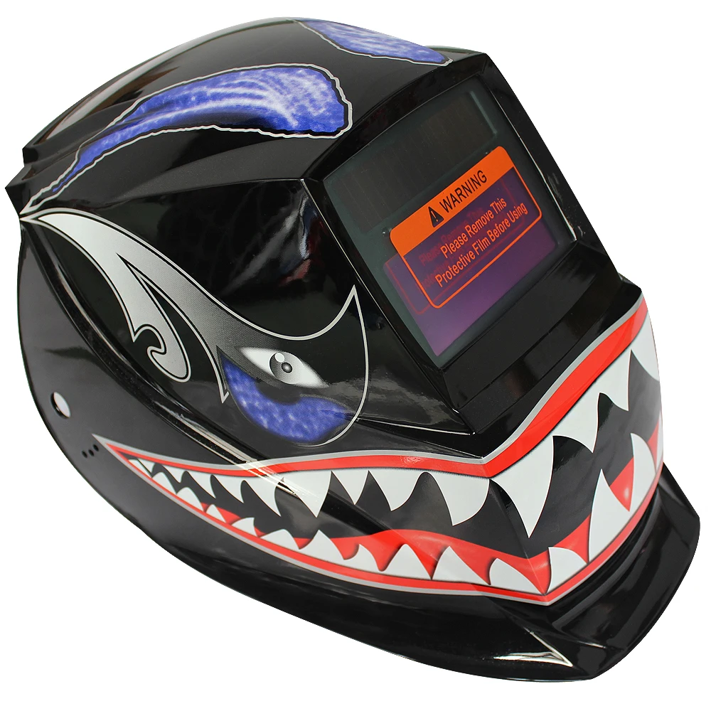 

Shark Mouth Adjust Solar Auto Darkening TIG MIG Grinding Welding Helmets / Face Mask / Electric Welding Mask Cap