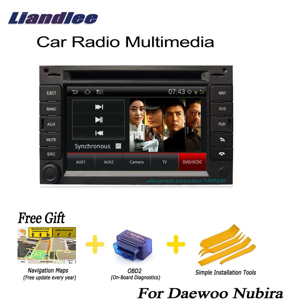 Liandlee для daewoo nubira 2002 ~ 2008 Дин gps радиоприемник для Android Navi навигация Карты dvd-плеер HD Экран OBD2 Камера ТВ