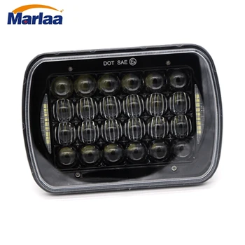 

1PC 5 x 7" 7 x 6" LED Headlight Square Motorcycle Headlamp for Jeep Wrangler YJ Cherokee XJ Comanche MJ upgrade H6014 H6054