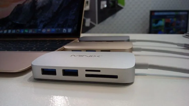 MINIX NEO C USB-C многопортовый адаптер с VGA совместим с Apple MacBook TF и sd-картами гигабитный Ethernet порт