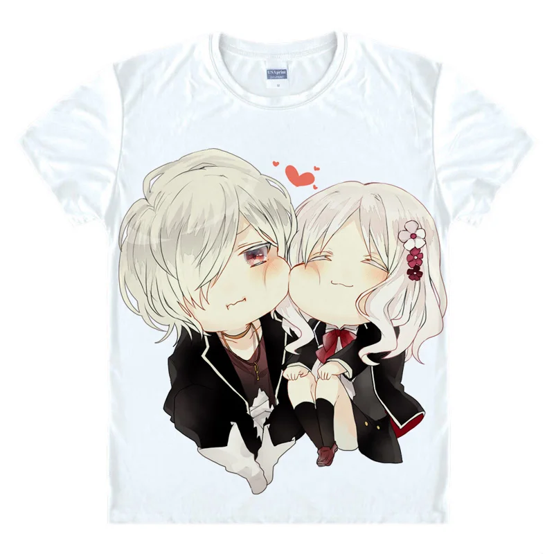 Coolprint аниме рубашка DIABOLIK LOVERS Diaborikku Ravazu футболки с коротким рукавом Komori Yui Sakamaki Kanato Косплей Motivs рубашки - Цвет: Style 15