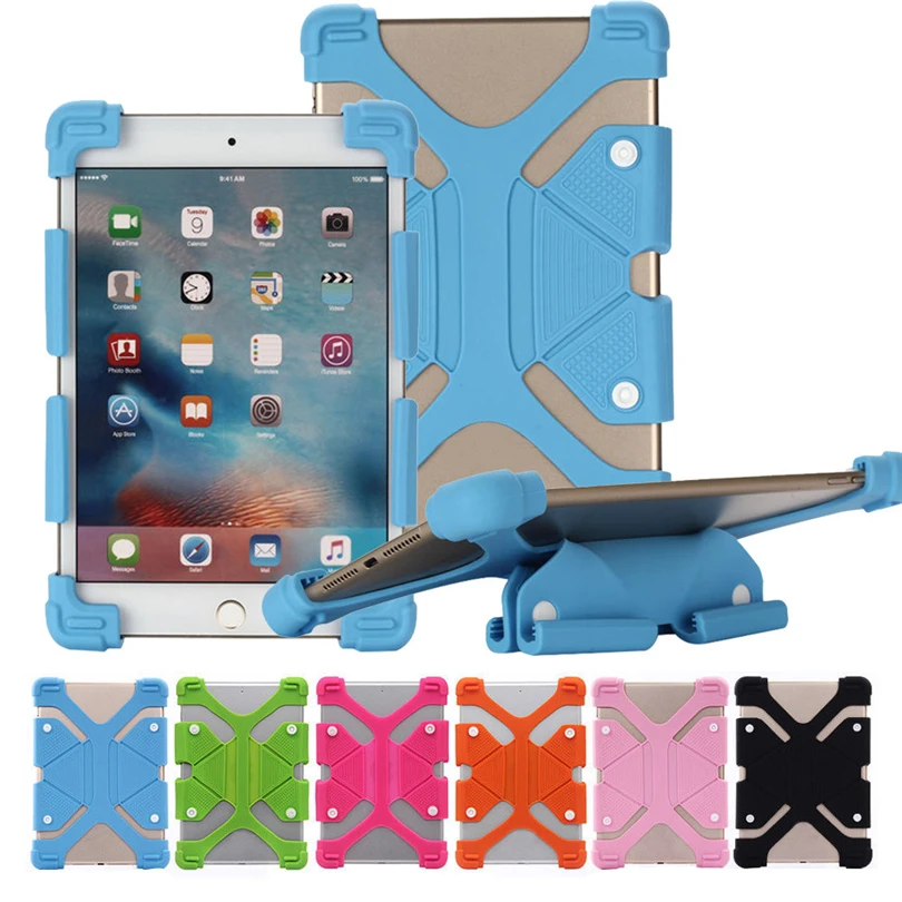 

ZGPAX Universal Adjustable Soft Silicone Case Cover For 10-11-Inch Tablet Soft Silicon Stand Case for 10 10.1 11 Inch Tablet A20