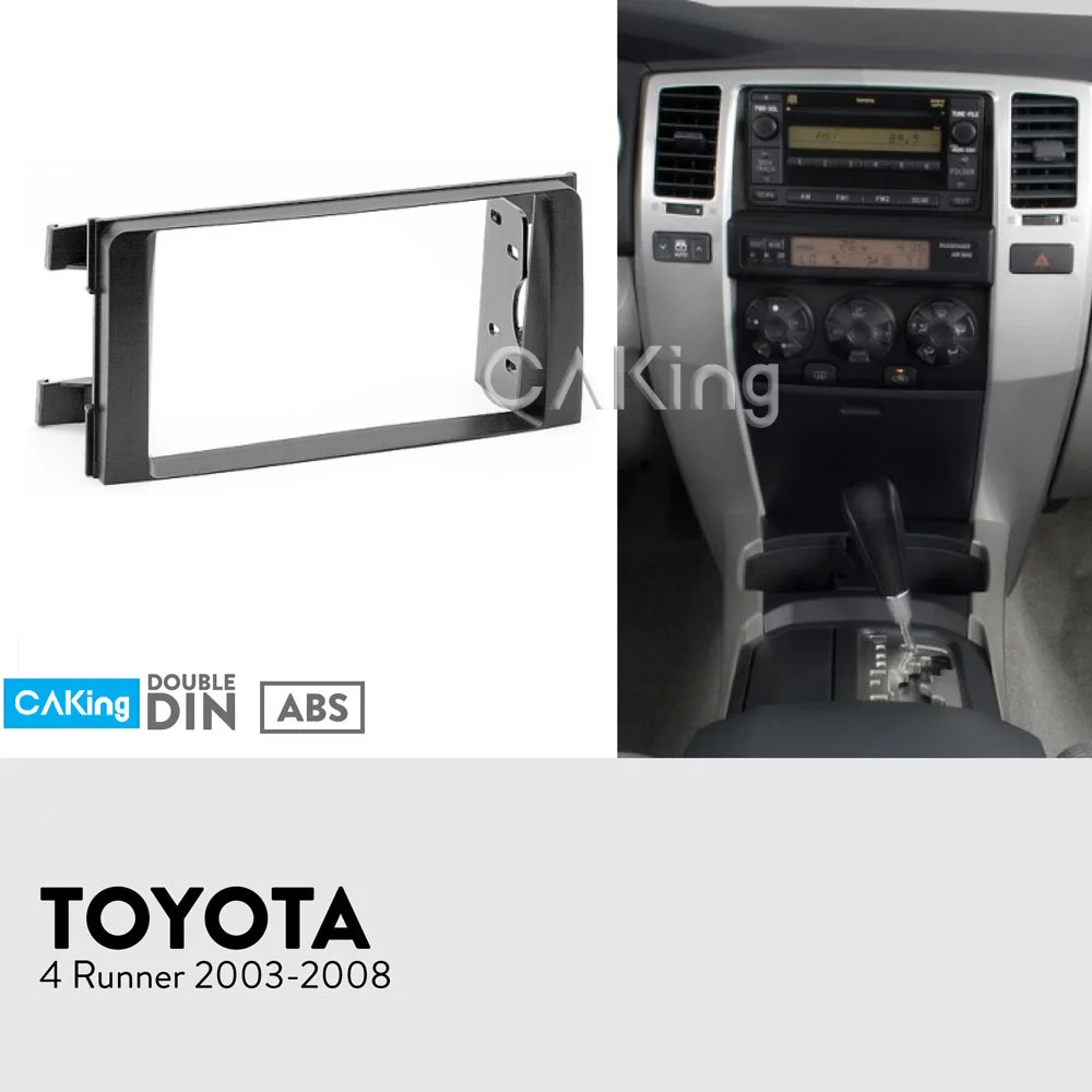 Двойной Din Автомобильный Радио панель для Toyota 4 Runner 2003-2008 Dash комплект установка Facia чехол для передней панели адаптер рамка консоль