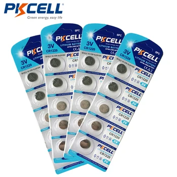 

20Pcs PKCELL CR1220 1220 ECR1220 3V Lithium Button Cell Coin Watch Batteries