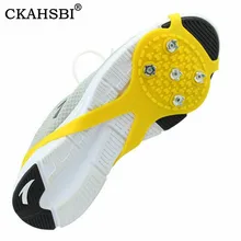 CKAHSBI альпинистские противоскользящие скобы 5 зуб ледовые Захваты кемпинг открытый снаряжение снежные скобы Озеро Рыбалка ледяной захват портативный