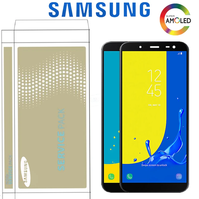 Оригинальный 5 6 ''Super AMOLED ЖК-дисплей для Samsung Galaxy J600 J600F/DS J600G/DS дисплей с