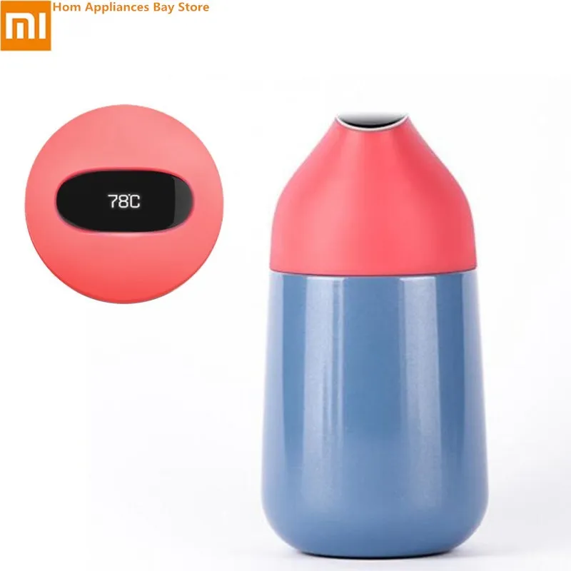 Xiaomi Смарт вакуумная изоляция бутылка Kiss рыба термосы с OLED Температура Дисплей кружка Термокружка