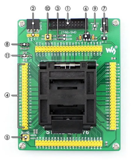 Yamaichi IC тестовый и сгоревший сокет с простой платой специально разработан для