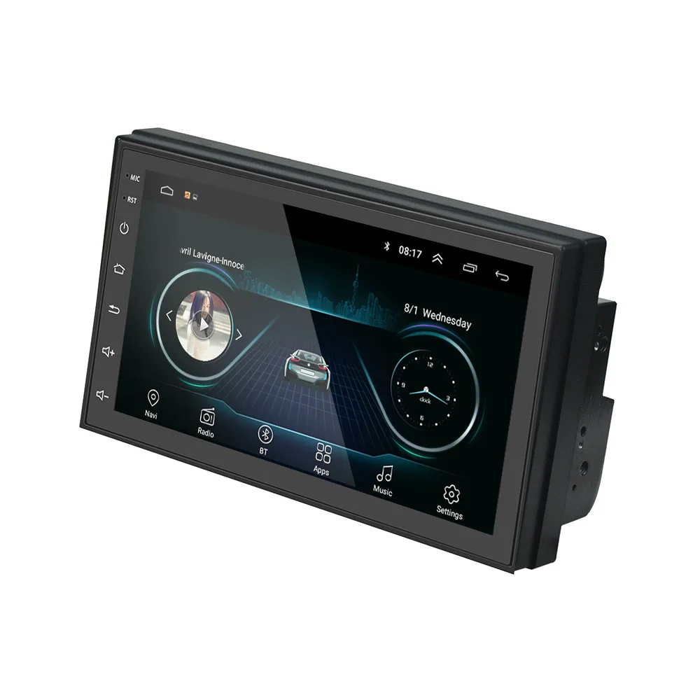 Podofo Универсальный 2Din Android Авторадио " автомобильный мультимедийный плеер gps MP5 wifi Bluetooth для фокуса Kia Nissian Toyota