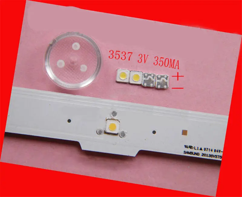 

TKDMR 100Pcs 3537 3535 SMD lamp beads 350mA for Samsung LED TV Repair/Module Light LED Beads best quality Free shipping