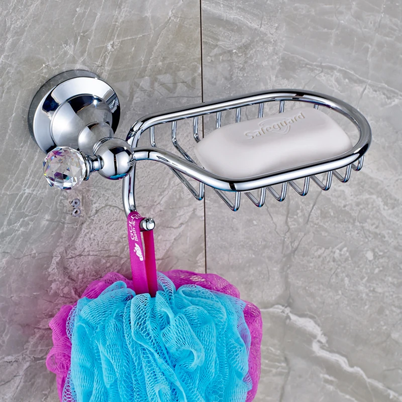 Wholesale and Retail Wall Mounted Chrome Finished Bathroom Soap Dish