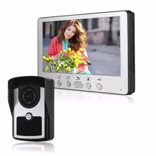 High Waterproof 7″ TFT wired Video Door Phone Intercom Unlock Doorbell Home Security Camera Night Vision Visual Doorbell