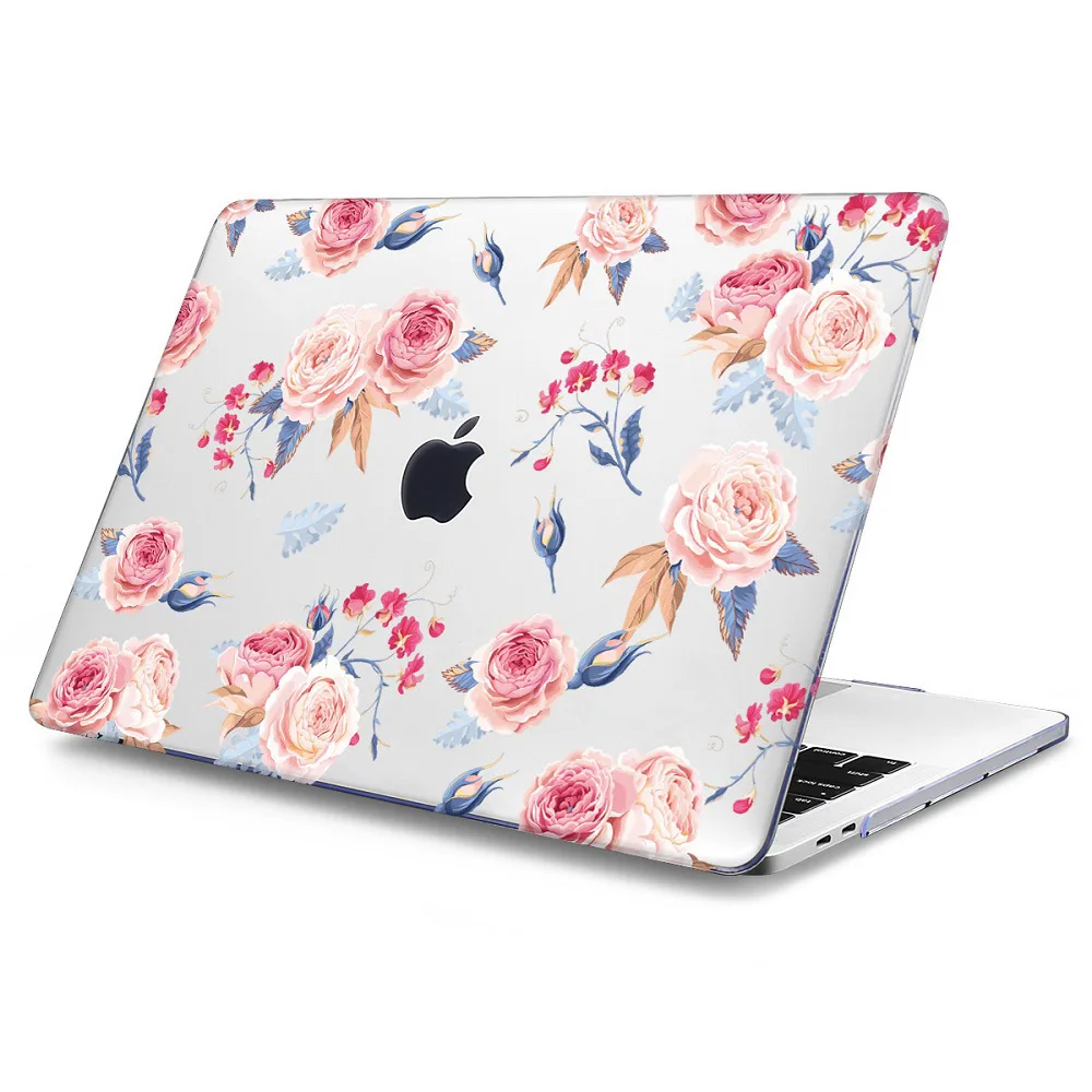 Цветочный чехол для ноутбука Macbook Air 11 13 13,3 жесткий пластиковый чехол для macbook New Pro 12 13 15 с сенсорной панелью retina - Цвет: J074