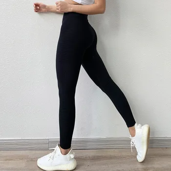 Energy Seamless Sports Fitness Leggings Gym Running Workout Yoga Pants Women High Waist Tight Tummy Control Trousers Hip Lifting 3