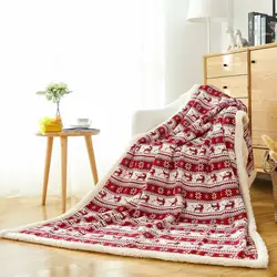 120X180 см олень одеяло с изображением совы зима толстые взвешенные шерпа Вязание детское одеяло дети диван пледы одеяло малыша Стёганое