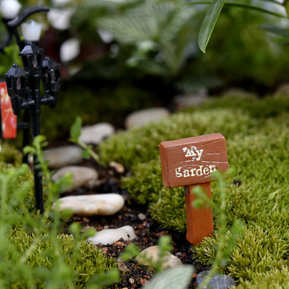 Сказочные миниатюры сад гном, мох Декор террариума вывеска бонсай статуэтки, микро пейзаж изделия из смолы вывеска Лидер продаж
