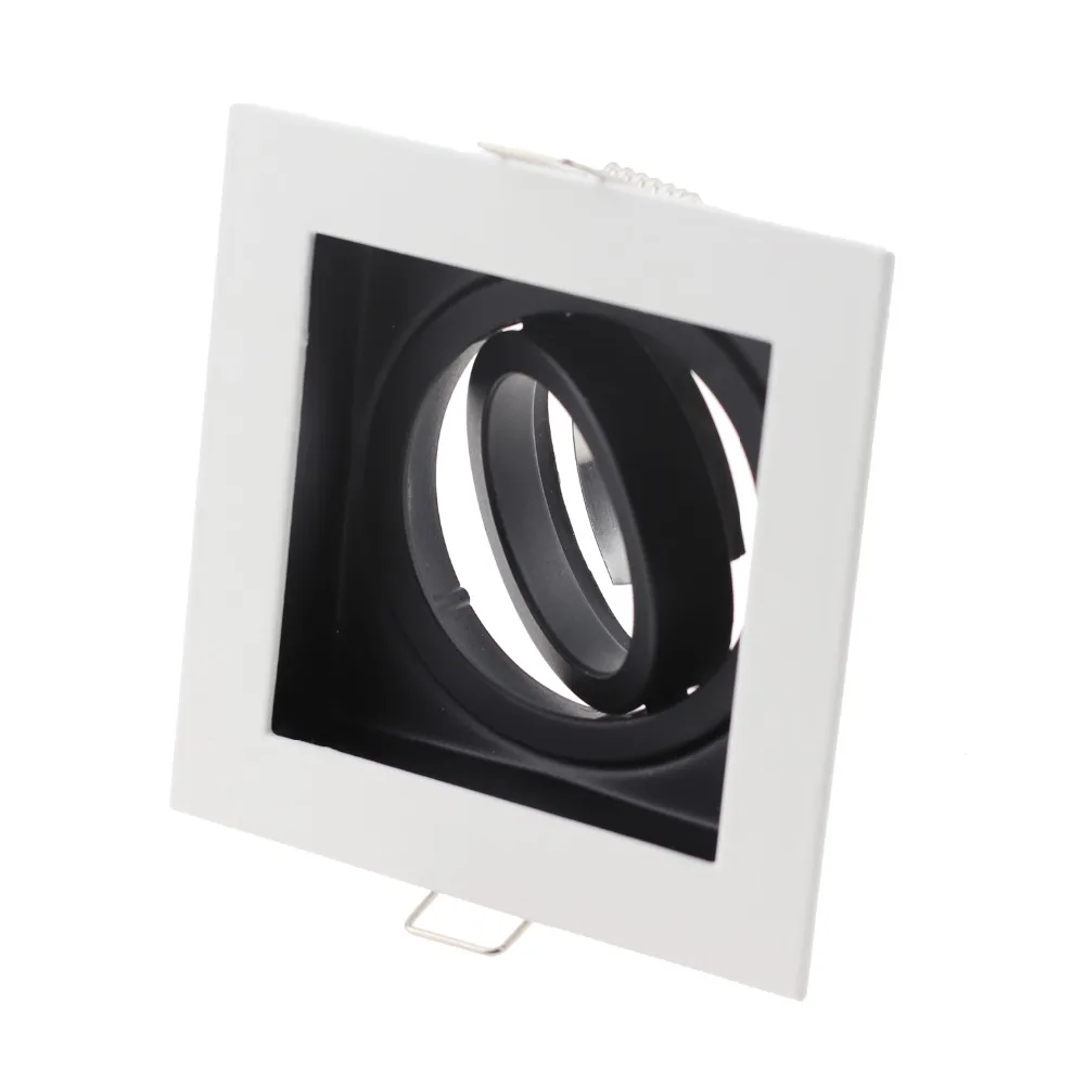 Высокое качество белый круглый Модернизированный Светодиодный потолочный светильник корпус Регулируемая рамка MR16 GU10 лампа крепеж светильник держатель