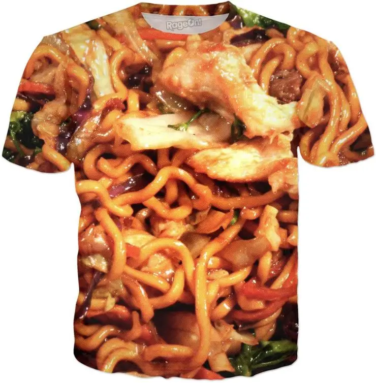 Yakisoba Футболка модная хип-хоп Harajuku женские и мужские топы футболки одежда в летнем