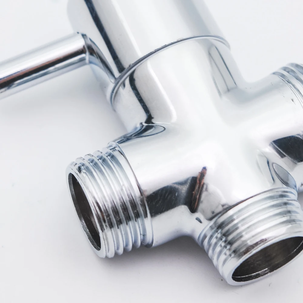 3 Way Brass Chrome Faucet Bidet Shower Diverter Shower Head Arm Diverter T Connector 2 Functions Faucet Valve for Shower Mixer 3 Way Brass Chrome Faucet Bidet Shower Diverter Shower Head Arm Diverter T Connector 2 Functions Faucet Valve for Shower Mixer