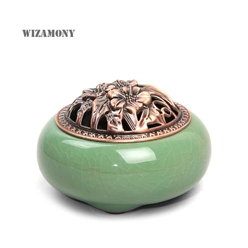 

2016 Big Sale Tea Beauty New Arrival Longquan Celadon Incense Burner Alloy Incense Burner Sandalwood Censer Home Decoration