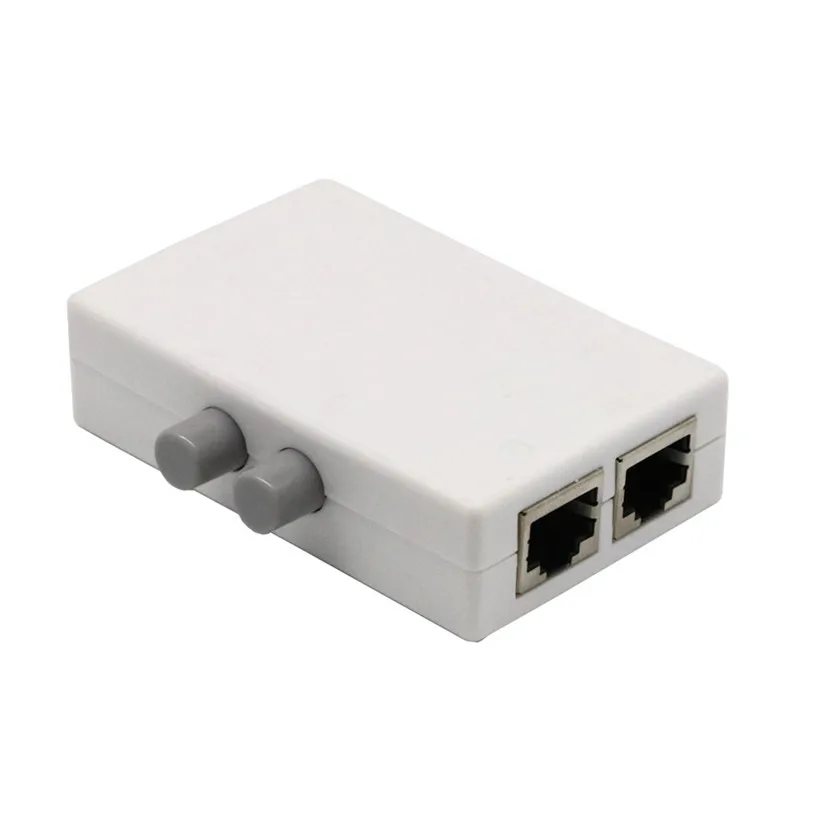 

Advanced2017 New Computer Adapter Micro 2 Port AB Manual Network Sharing Switch Box 2In1/1In2 RJ45 Network/Ethernet Mini