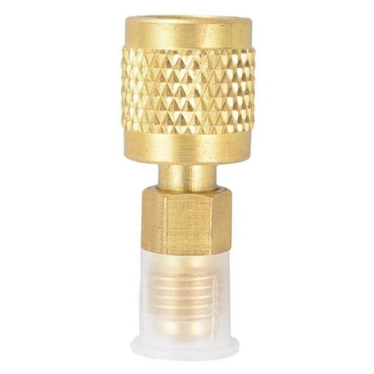 R410A Brass Refrigerant Adapter 1/4" Male to 5/16" Female Charging Hose