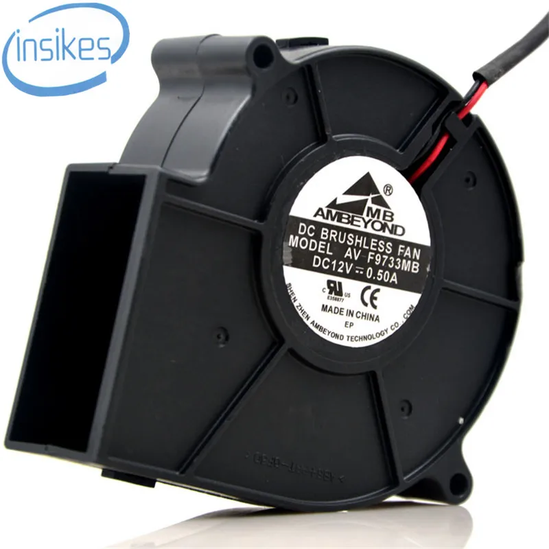 AV F9733MB Barbecue Grill Violent Air Blower Cooling Fan DC 12V 0.5A