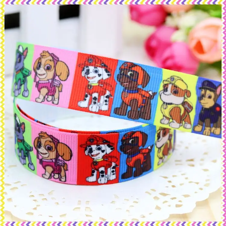 

7/8'' Free shipping cute printed grosgrain ribbon headwear hair bow diy party decoration wholesale OEM 22mm B640