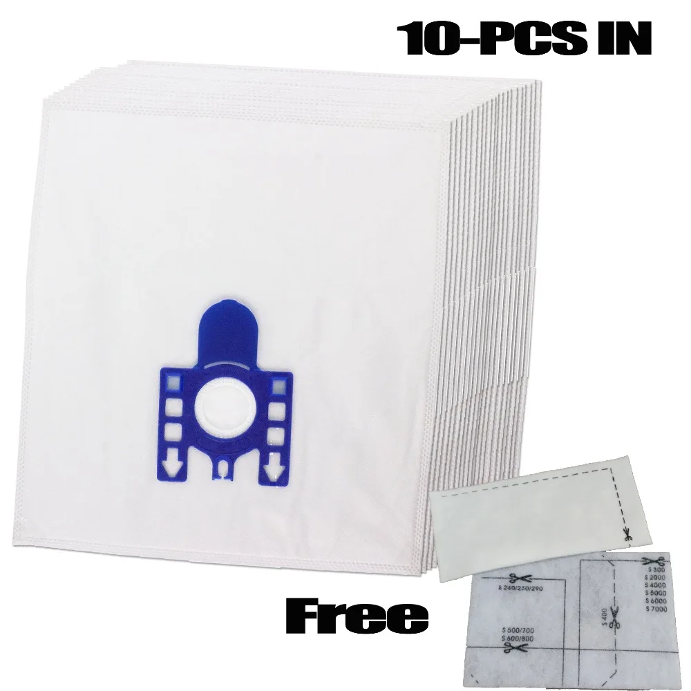 

10-PACK DUST BAGS FILERS for MIELE GN Hoover Bags Miele GN S2110, S2111, S300I, S400, S400I, S5000, S600 and S800 vacuum parts