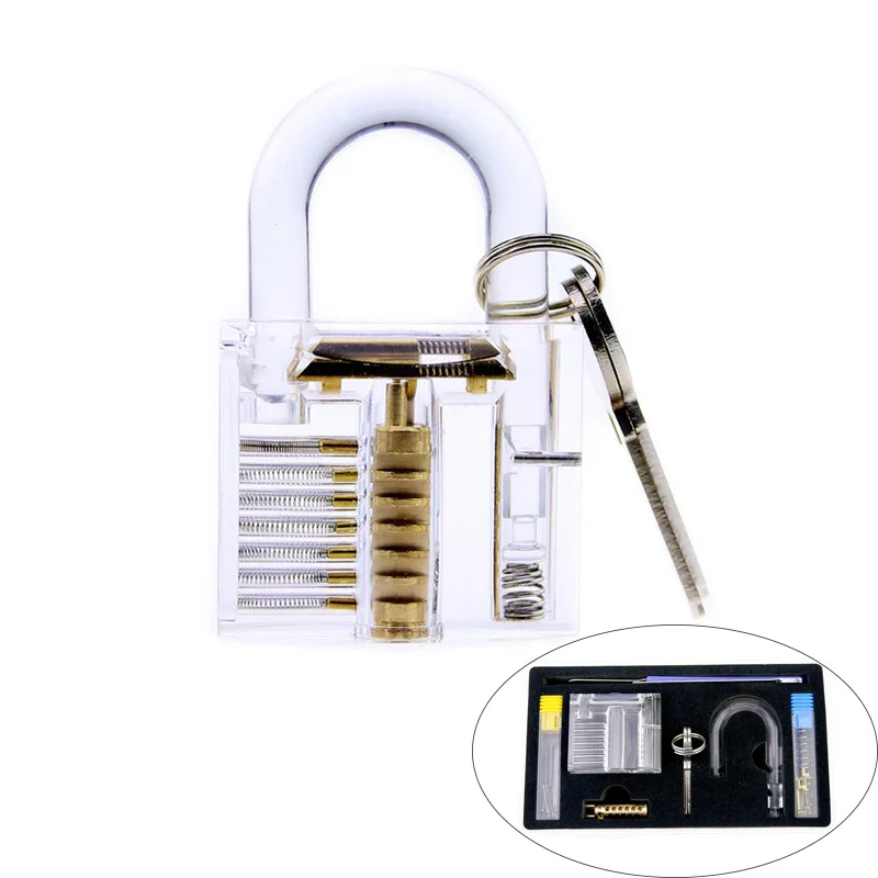 

Transparent Smart Puzzle Lock Toy Children Educational Removable Practice Padlock Puzzle Toys for Locksmith Training Skill