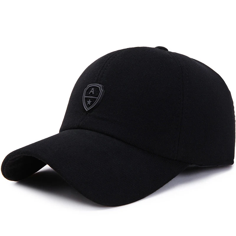 Unisex Winter Warm Corduroy Baseball Cap With Ears Men Women Outdoor Sports Autumn Warmer Caps Casual Snapback Hats CP0092 (3)
